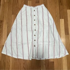 Anthropologie Building 18 striped skirt